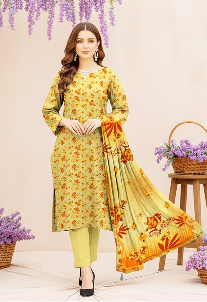 Bin Saeed Premium Digital Printed Lawn 3-Piece Suit 🌸 | Chinda Arts